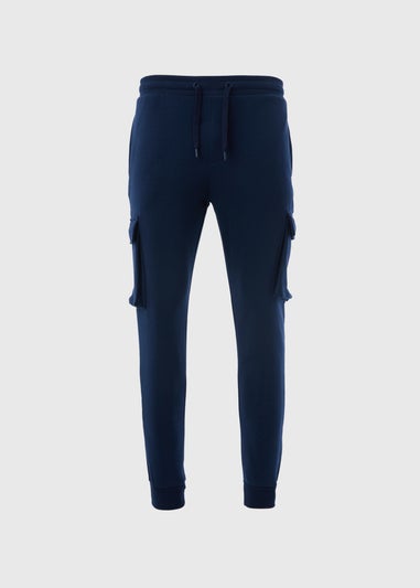 Navy Cargo Joggers