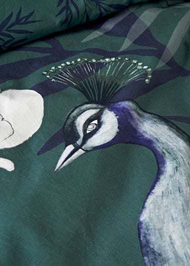 Teal Peacock Duvet Set