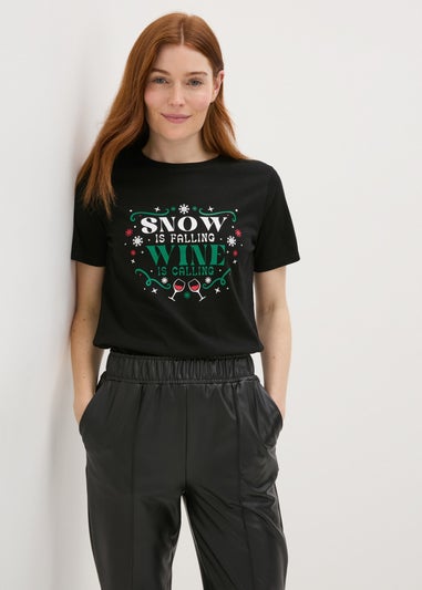 Black Snow Is Falling T-Shirt