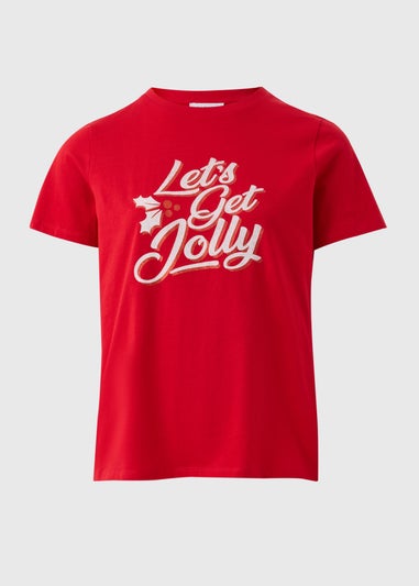 Red Let's Get Jolly T-Shirt