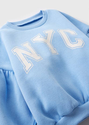 Girls Blue NYC Sweatshirt (1-7yrs)