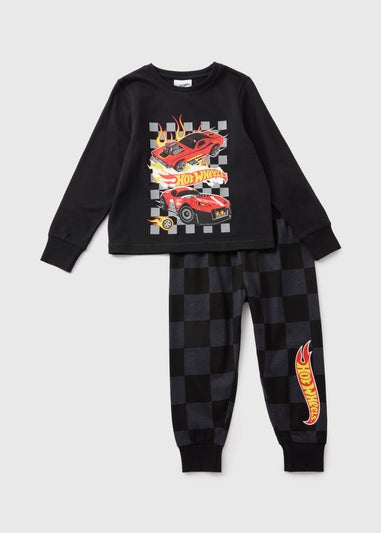 Hot Wheels Boys Black Pyjama Set (1-7yrs)