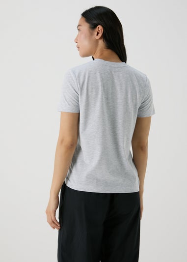 Grey Embellished T-Shirt