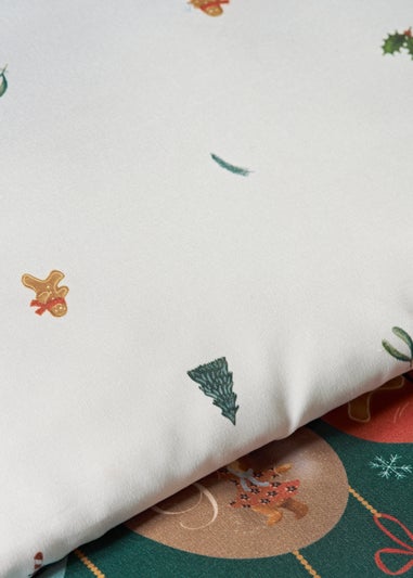 Green 12 Days Of Christmas Duvet Set