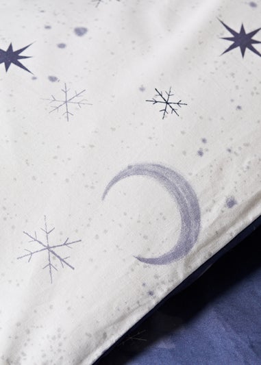 Wondrous Christmas Navy Polar Bear Duvet Set