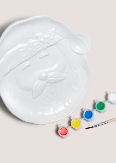 Paint Your Own Santa Plate