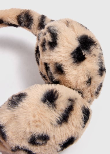 Girls Leopard Print Earmuffs