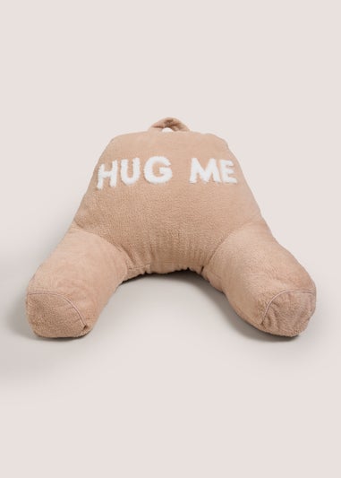 Beige Slogan Cuddle Cushion