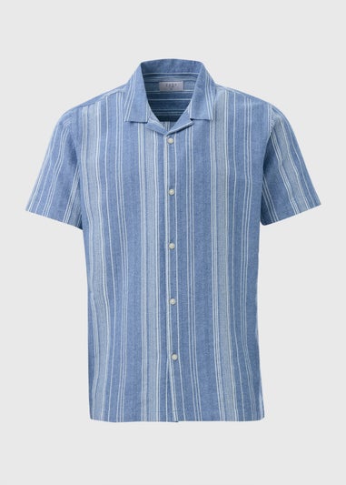 Blue Stripe Textured Shirt