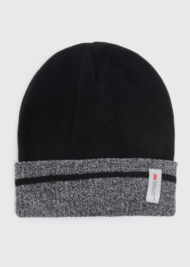 Thinsulate Black Stripe Beanie