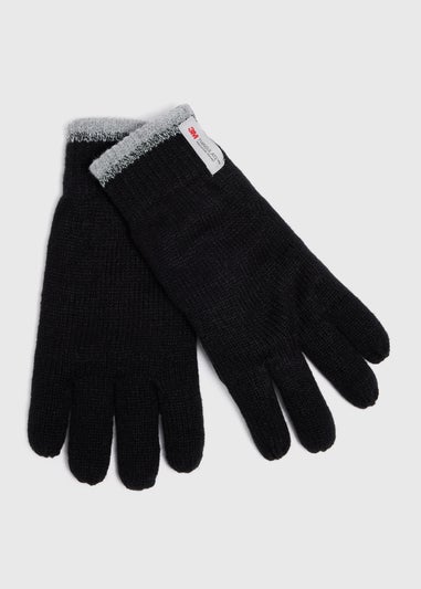 Thinsulate Black Stripe Gloves