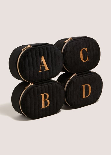 Black Alphabet Jewellery Box