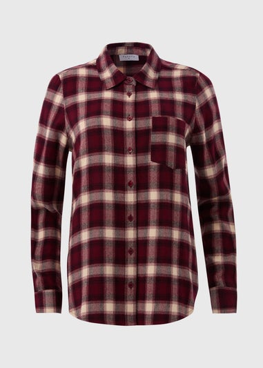 Burgundy Check Shirt