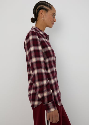 Burgundy Check Shirt