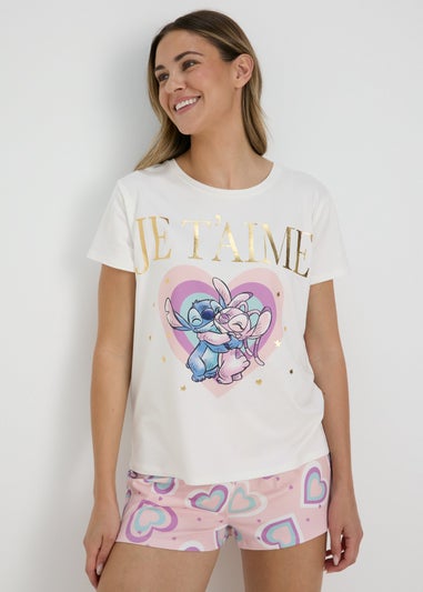 Disney Cream Stitch Pyjama Set