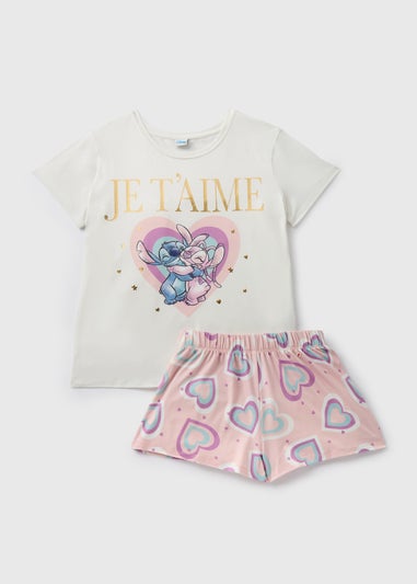 Disney Cream Stitch Pyjama Set
