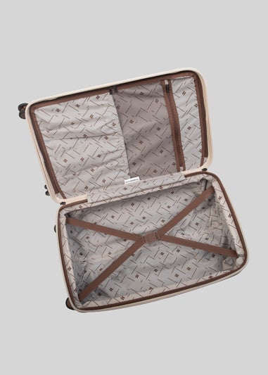 IT Luggage Cream Trunk Suitcase