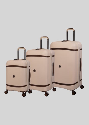 IT Luggage Cream Trunk Suitcase