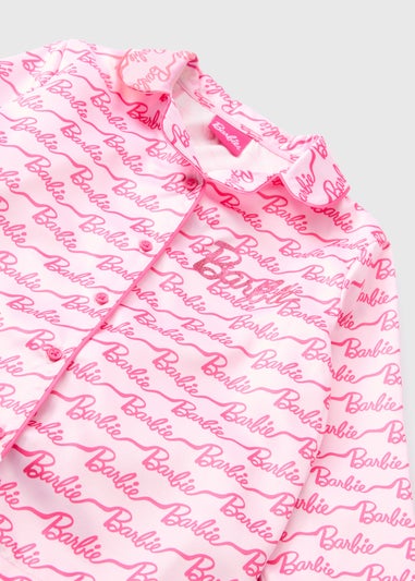 Barbie Pink Satin Pyjama Set (Younger 4-12yrs)