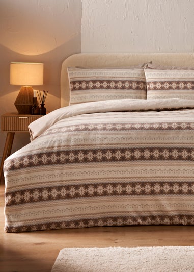 Natural Fairisle Duvet Set