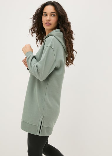 Khaki Longline Hoodie