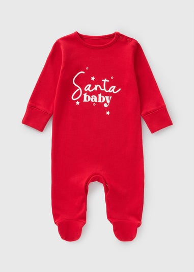 Baby Red Santa Sleepsuit (Newborn-18mths)