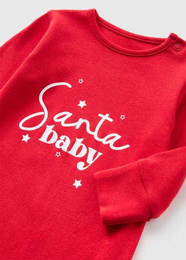 Baby Red Santa Sleepsuit (Newborn-18mths)