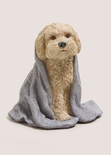 Beige Cockapoo In Towel Ornament