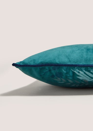 Teal Peacock Cushion