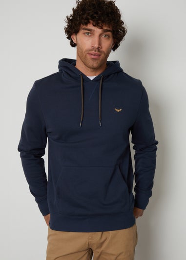 Threadbare Navy Pullover Hoodie