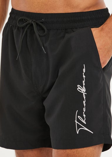 Threadbare Black Swim Shorts