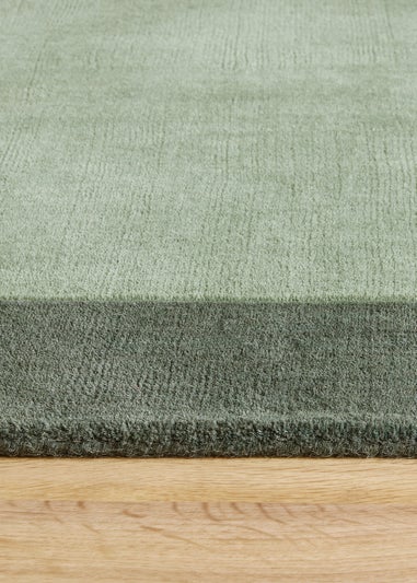 Origins Sage Green Borders Rug