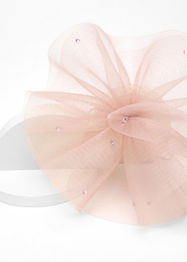 Quiz Pink Diamante Headband Fascinator