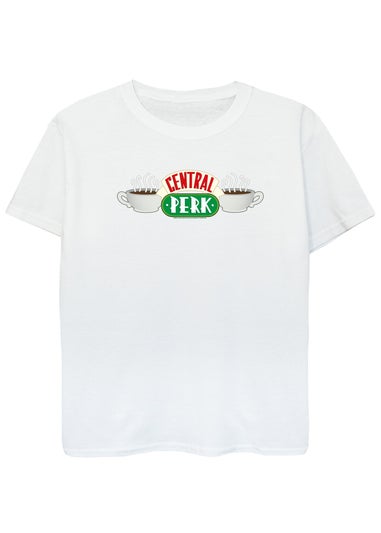 Friends Kids White Central Perk Printed T-Shirt (3-13 yrs)