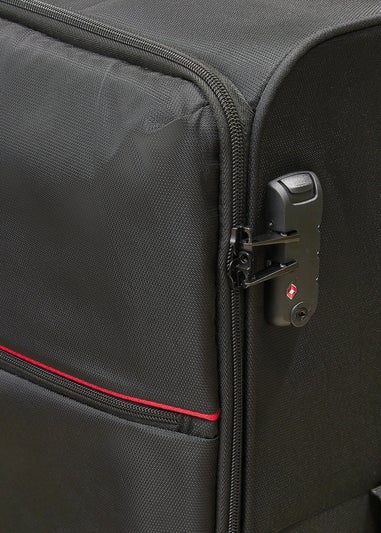 Rock Black/Red Pegasus Suitcase