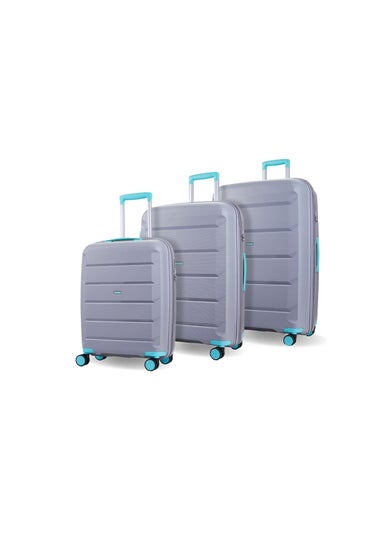 Rock Grey/Aqua Tulum Suitcase