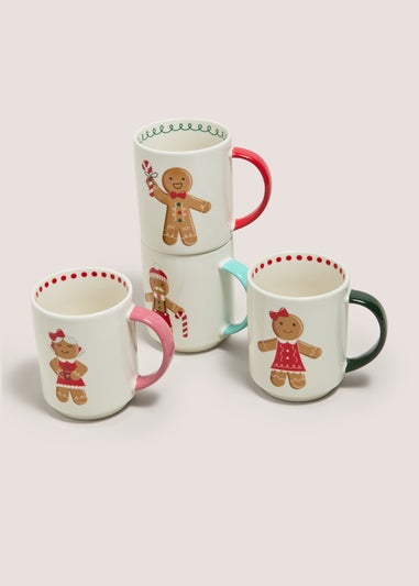 Joyful Gingerbread Stackable Mugs