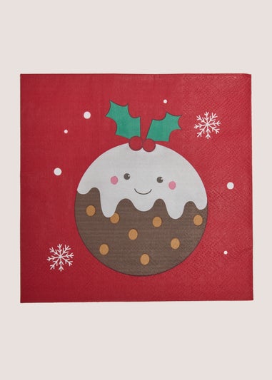 Christmas Pudding Napkins