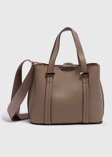 Taupe Mini Tote Bag