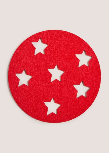 2 Pack Joyful Felt Coasters