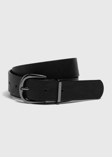 Black Gunmetal Jeans Belt