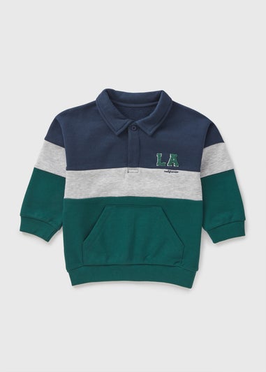 Boys Navy Rugby Sweatshirt (1-7yrs)