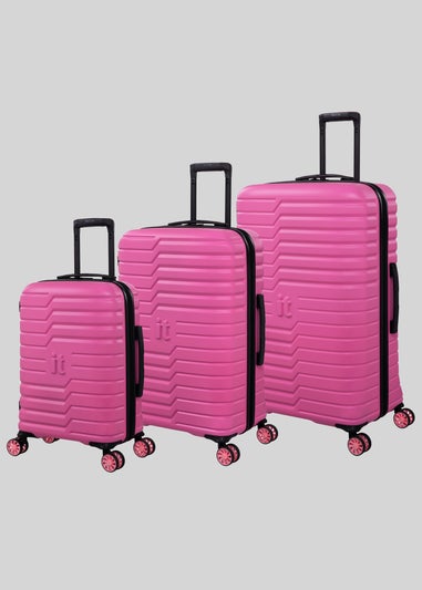 IT Luggage Pink Hard-shell Suitcase