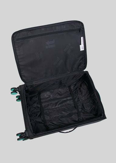 IT Luggage Black Soft Suitcase