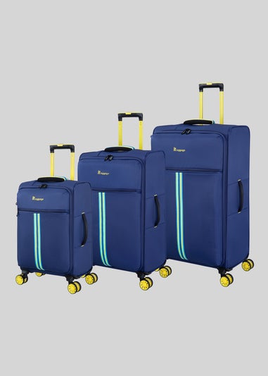 IT Luggage Blue Soft Suitcase