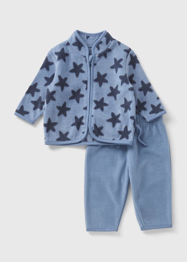 Baby Blue Fleece & Jogging Bottoms Set (Newborn-23mths)