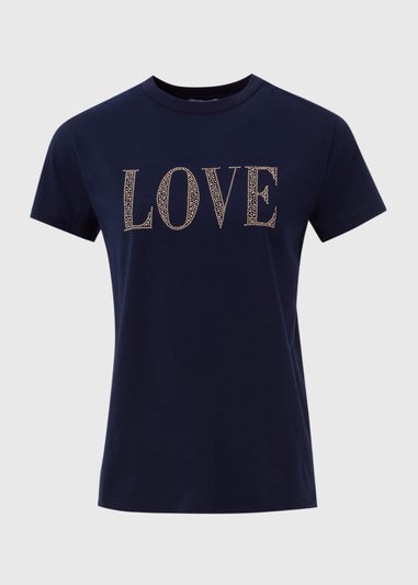 Navy LOVE Graphic T-Shirt