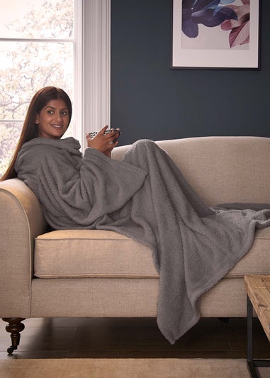 Silentnight Charcoal Snugsie Blanket