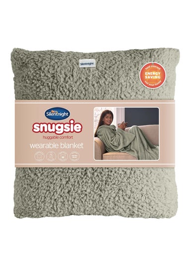 Silentnight Green Snugsie Blanket