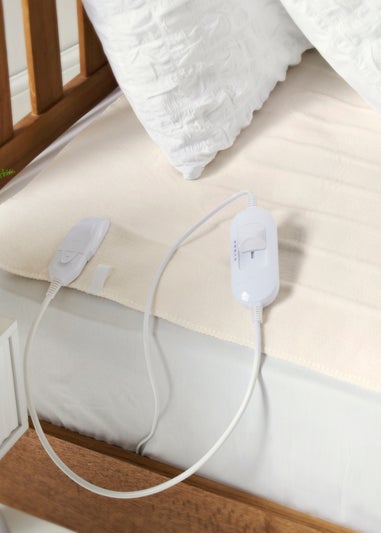 Cream Fleece Electric Blanket